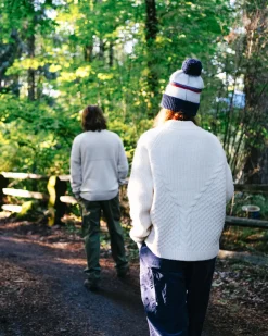 Cozy Cable Recycled Knitted Sweater - Off White