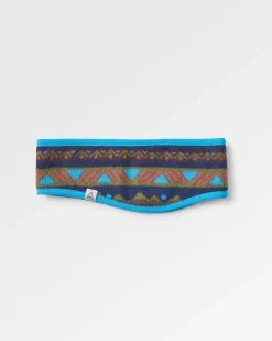 Cozy Recycled Polar Fleece Headband - Mountain Geo Multi