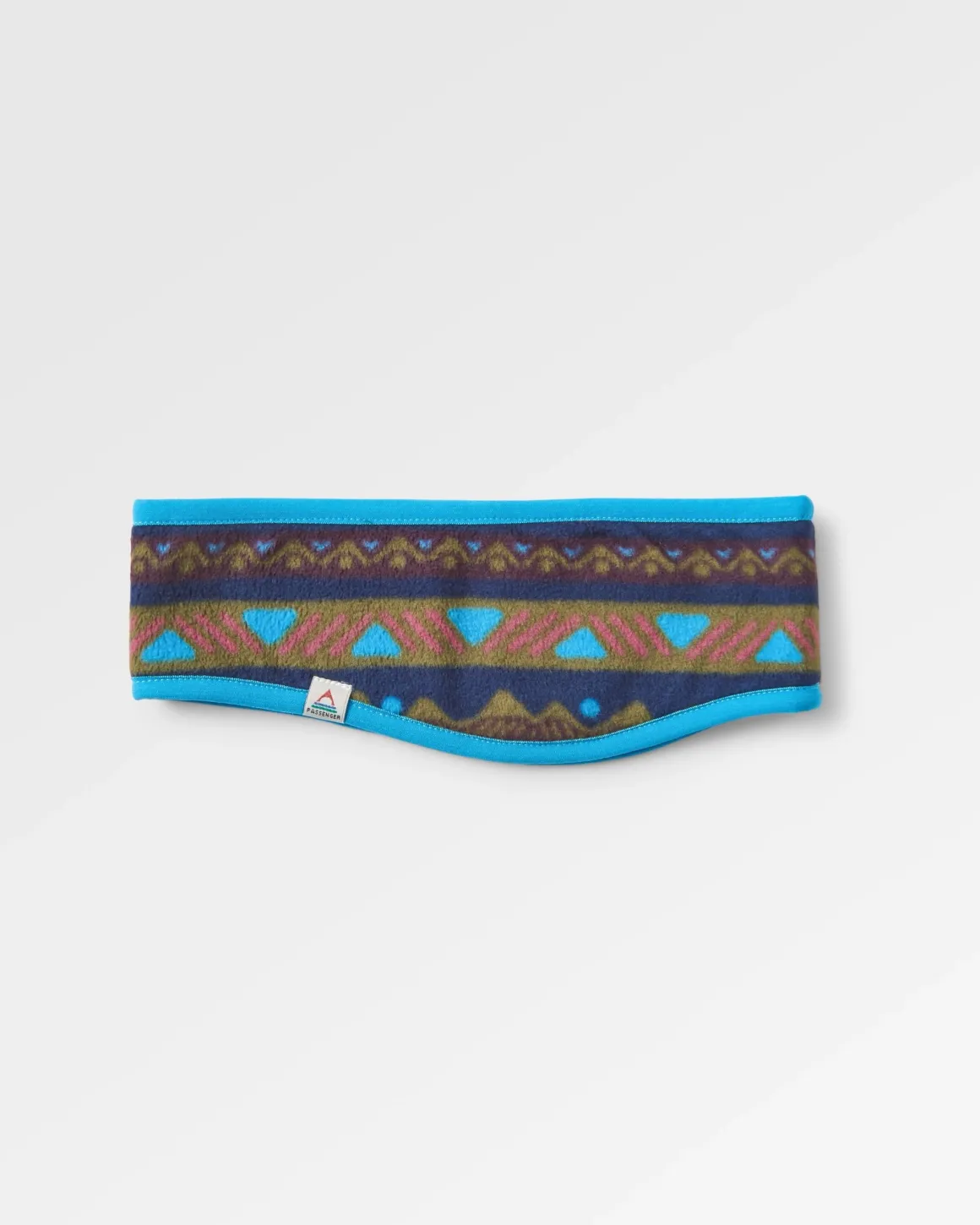 Cozy Recycled Polar Fleece Headband - Mountain Geo Multi