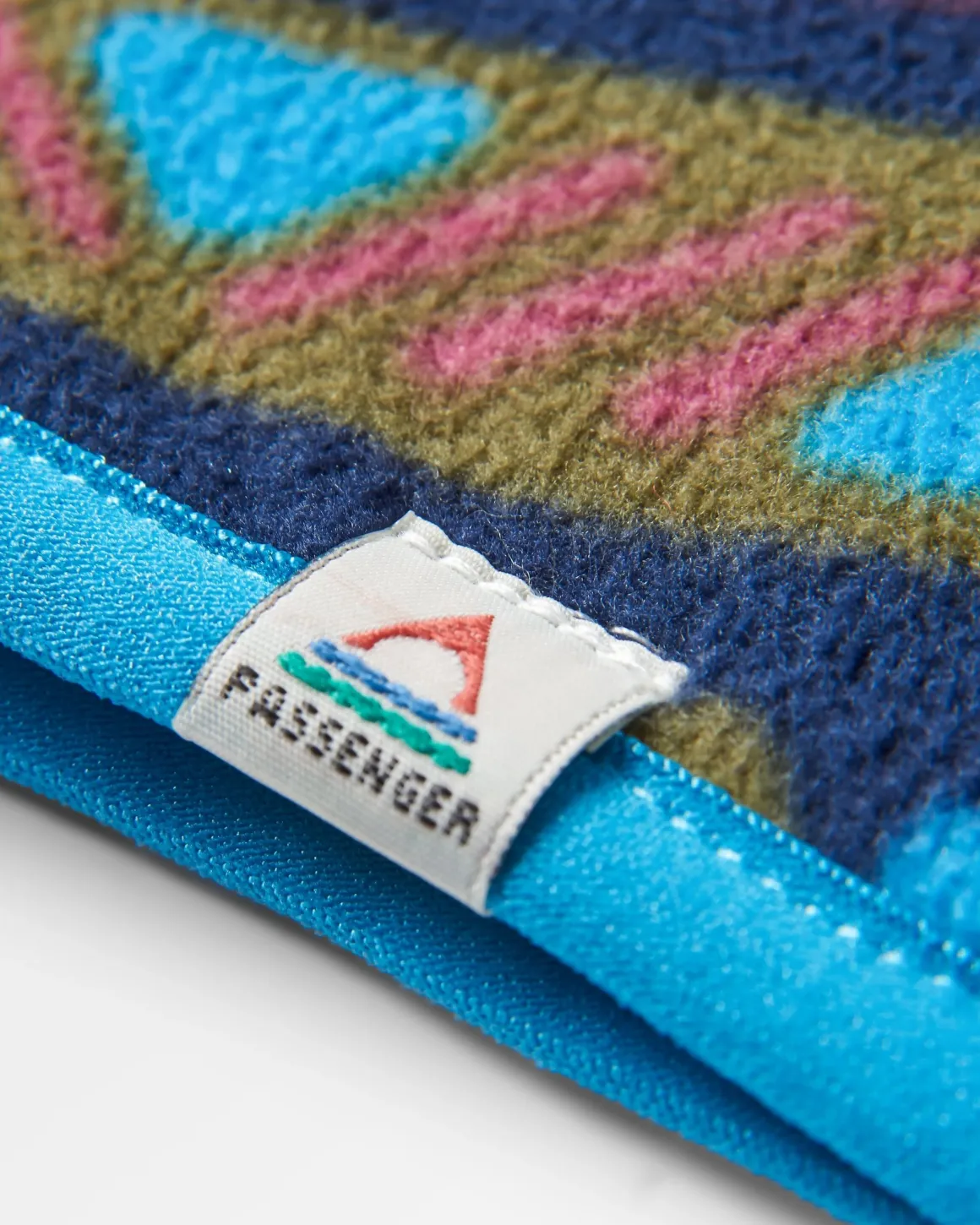Cozy Recycled Polar Fleece Headband - Mountain Geo Multi