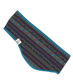 Cozy Recycled Polar Fleece Headband - Mountain Geo Multi