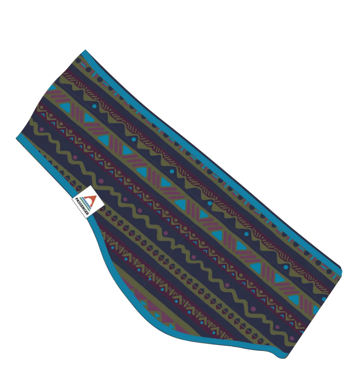 Cozy Recycled Polar Fleece Headband - Mountain Geo Multi