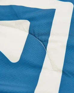 Cozy Recycled Sherpa Blanket - Mountain Geo Grey Blue