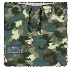Cozy Recycled Sherpa Fleece Neck Gaiter - Alpine Camo Khaki Green