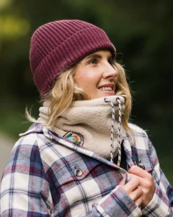 Cozy Sherpa Fleece Neck Gaiter - Oatmeal