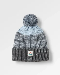 Crag Recycled Bobble Hat - Charcoal/Arctic