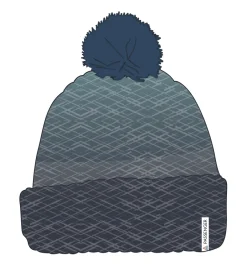 Crag Recycled Bobble Hat - Charcoal/Arctic