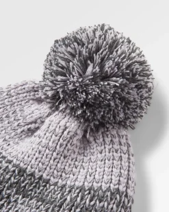 Crag Recycled Bobble Hat - Charcoal/Stone
