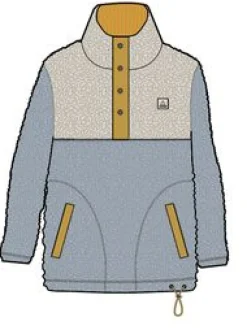 Create Recycled Deep-Pile Sherpa Fleece - Blue Fog