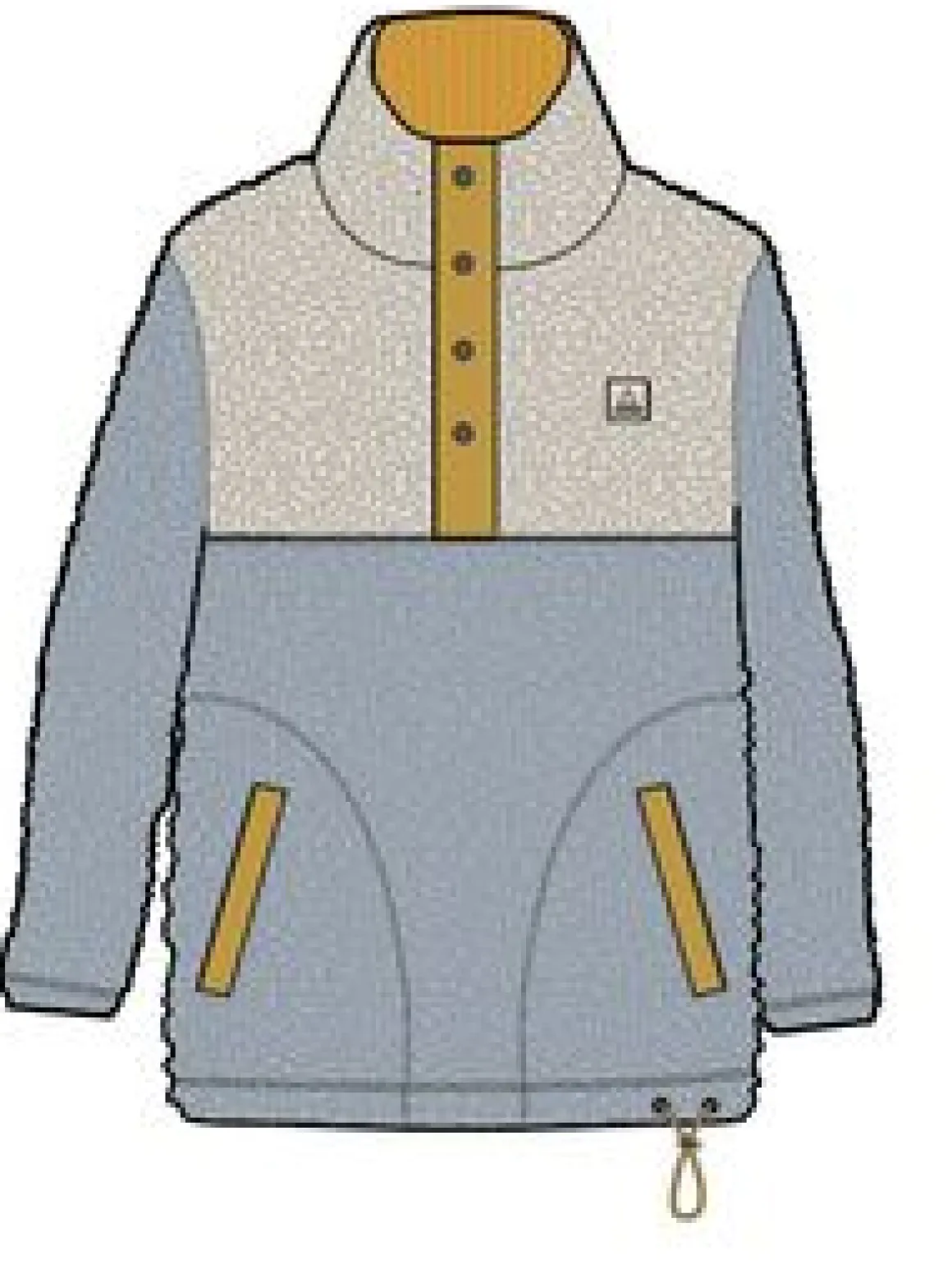 Create Recycled Deep-Pile Sherpa Fleece - Blue Fog