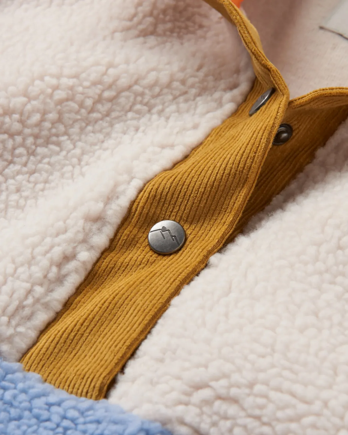 Create Recycled Deep-Pile Sherpa Fleece - Blue Fog