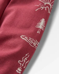 Dawn Recycled Cotton Long Sleeve T-Shirt - Earth Red