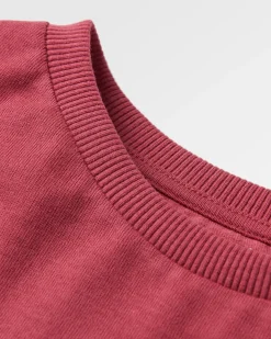 Dawn Recycled Cotton Long Sleeve T-Shirt - Earth Red