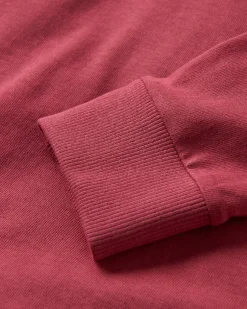 Dawn Recycled Cotton Long Sleeve T-Shirt - Earth Red