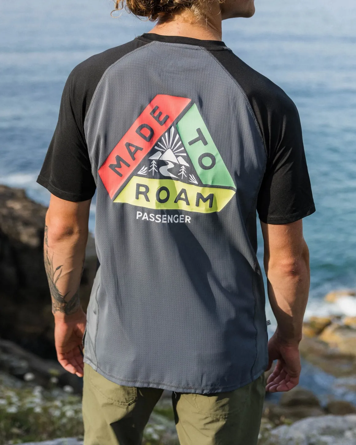 Dawn To Dusk Recycled Active T-shirt - Storm Gray