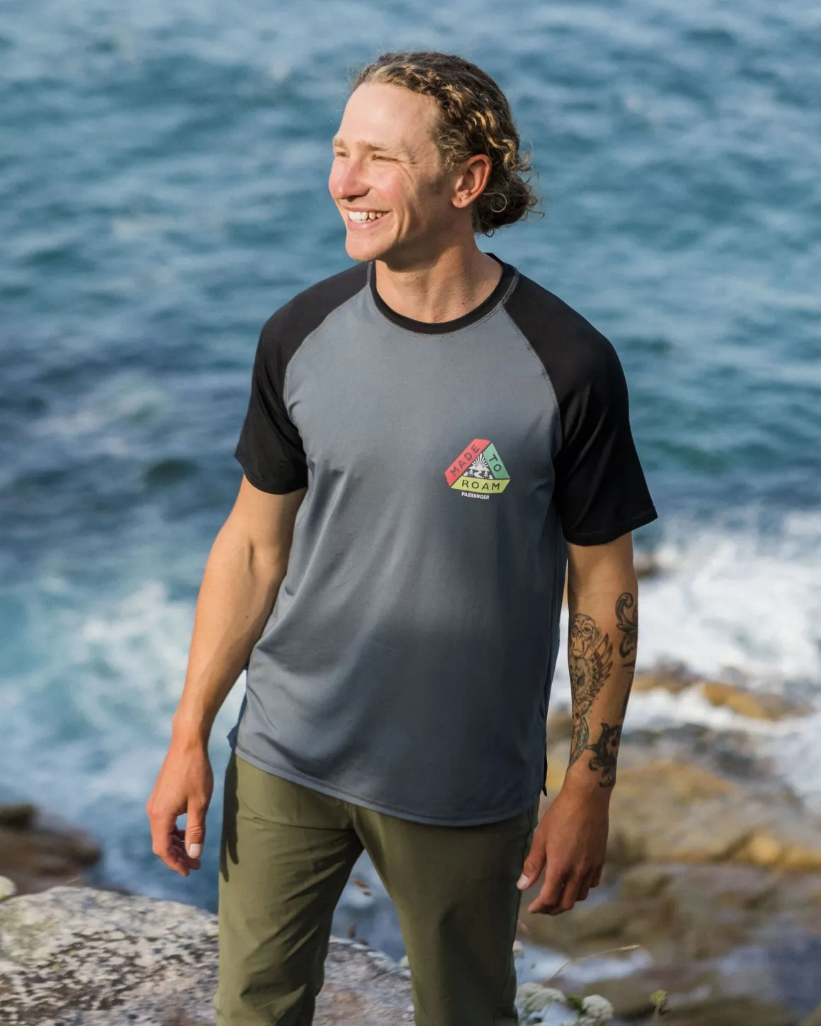 Dawn To Dusk Recycled Active T-shirt - Storm Gray