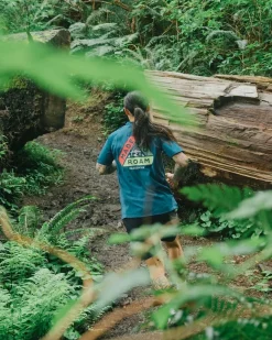 Dawn To Dusk Recycled Active T-shirt - Blue Steel