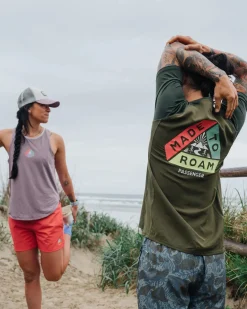 Dawn To Dusk Recycled Active T-shirt - Khaki Green