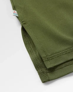 Dawn To Dusk Recycled Active T-shirt - Khaki Green