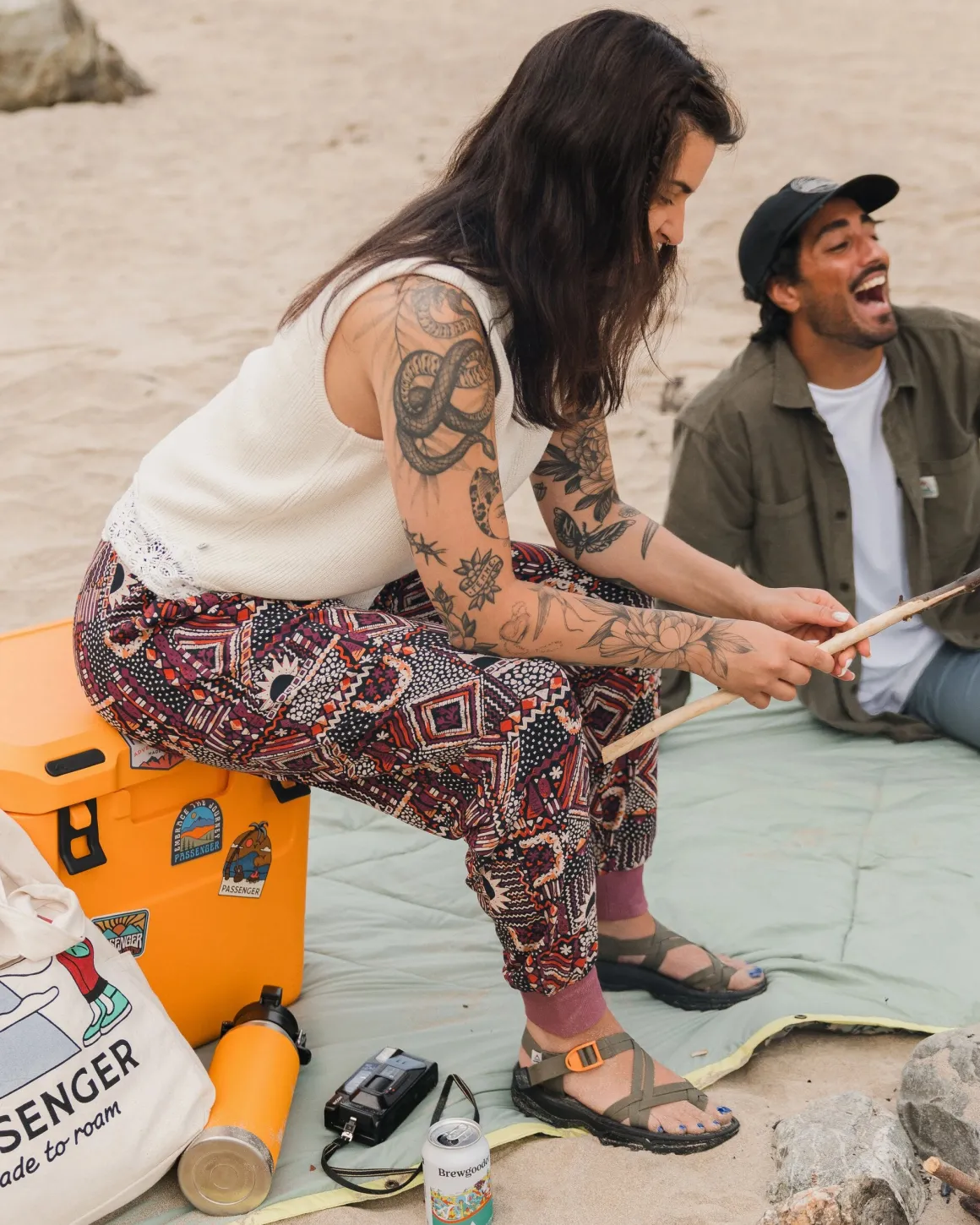 Day Dream Recycled Pant - Vintage Patchwork Black/Multi