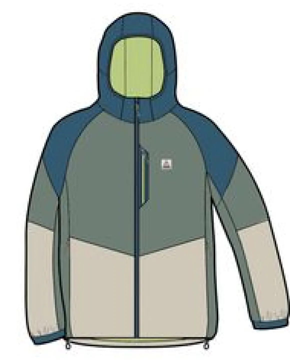 Daybreak Lightweight Men's Recycled Thermore Insulated Jacket - Pistachio/Blue Steel