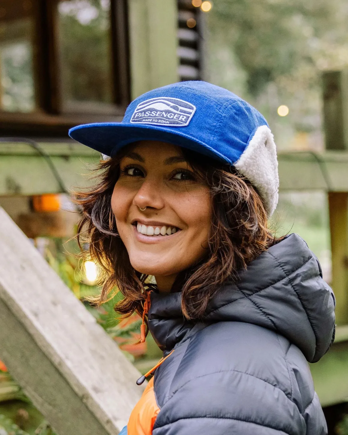 Daytime Recycled Cotton Sherpa Lined Hat - Azure Blue