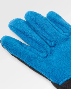 Daytrip Recycled Polar Fleece Touch Screen Gloves - Black/Tidal Blue