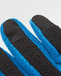 Daytrip Recycled Polar Fleece Touch Screen Gloves - Black/Tidal Blue