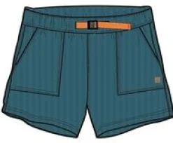 Del Sur Cord Short - Stone Blue