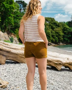 Del Sur Cord Shorts - Tapenade