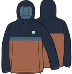 Diablo Recycled Water Resistant Pullover - Rich Navy