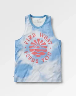 Discovery Organic Cotton Tank Top - Tie Dye Cornflower