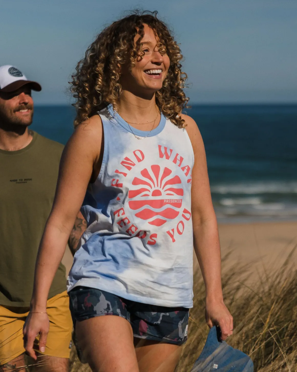 Discovery Organic Cotton Tank Top - Tie Dye Cornflower