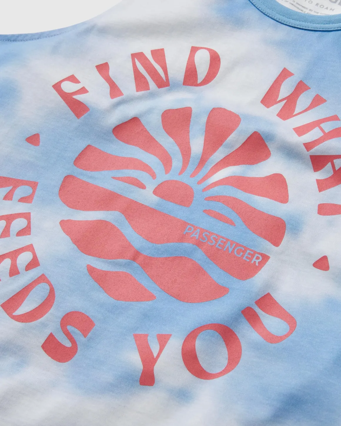 Discovery Organic Cotton Tank Top - Tie Dye Cornflower