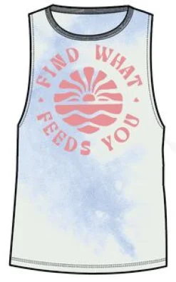 Discovery Organic Cotton Tank Top - Tie Dye Cornflower