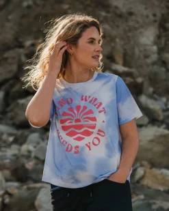 Discovery Organic Cotton T-Shirt - Tie Dye Cornflower