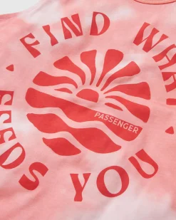 Discovery Organic Cotton Tank Top - Tie Dye Shell Pink