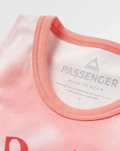 Discovery Organic Cotton Tank Top - Tie Dye Shell Pink