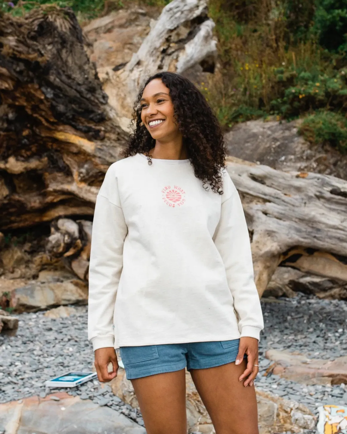 Discovery Recycled Cotton Sweatshirt - Milky Marl