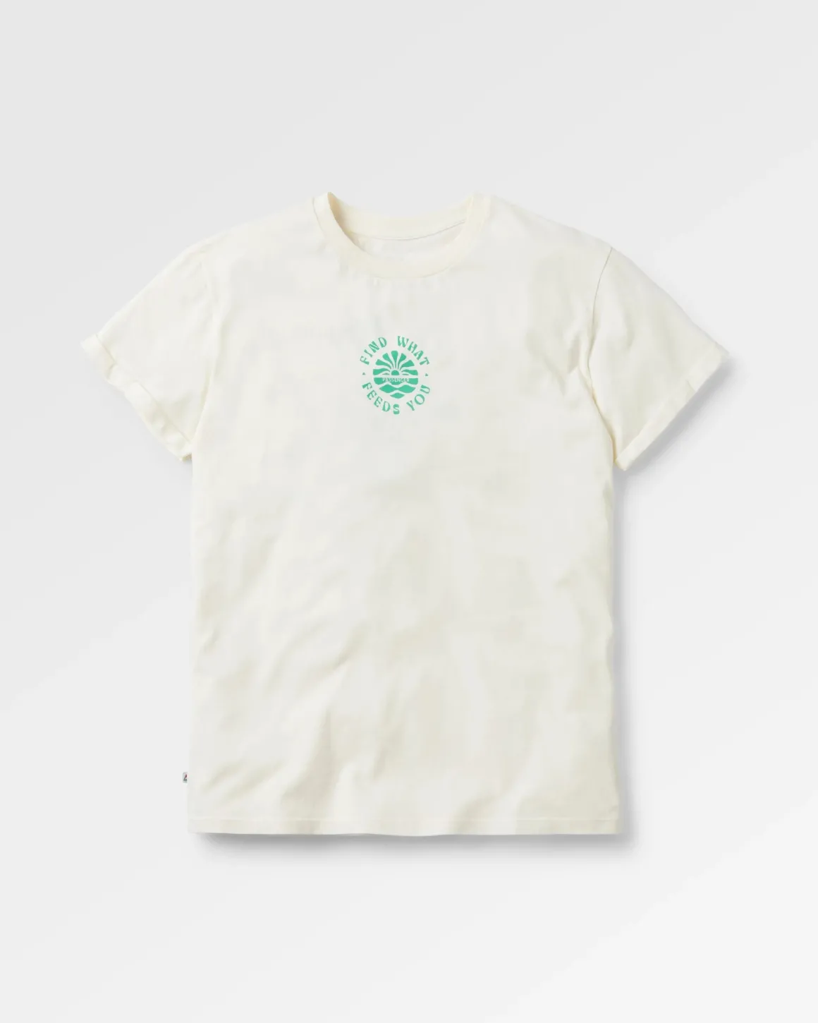 Discovery Rolled Sleeve T-Shirt - Marshmallow