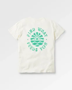 Discovery Rolled Sleeve T-Shirt - Marshmallow