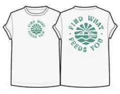 Discovery Rolled Sleeve T-Shirt - Marshmallow