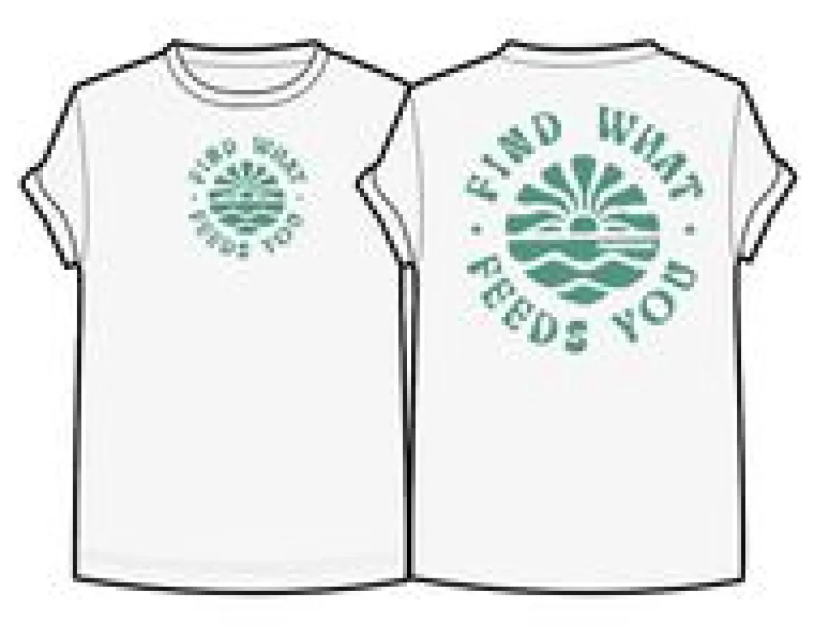 Discovery Rolled Sleeve T-Shirt - Marshmallow