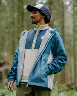 Downpour Recycled Waterproof Jacket - Tidal Blue/Blue Steel