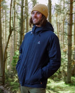 Downpour Recycled Waterproof Jacket - Rich Navy