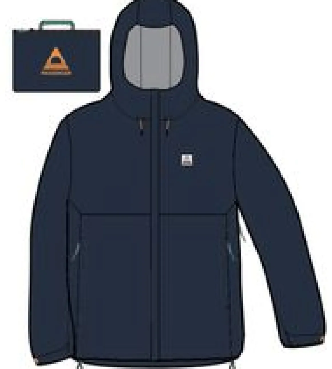 Downpour Recycled Waterproof Jacket - Rich Navy