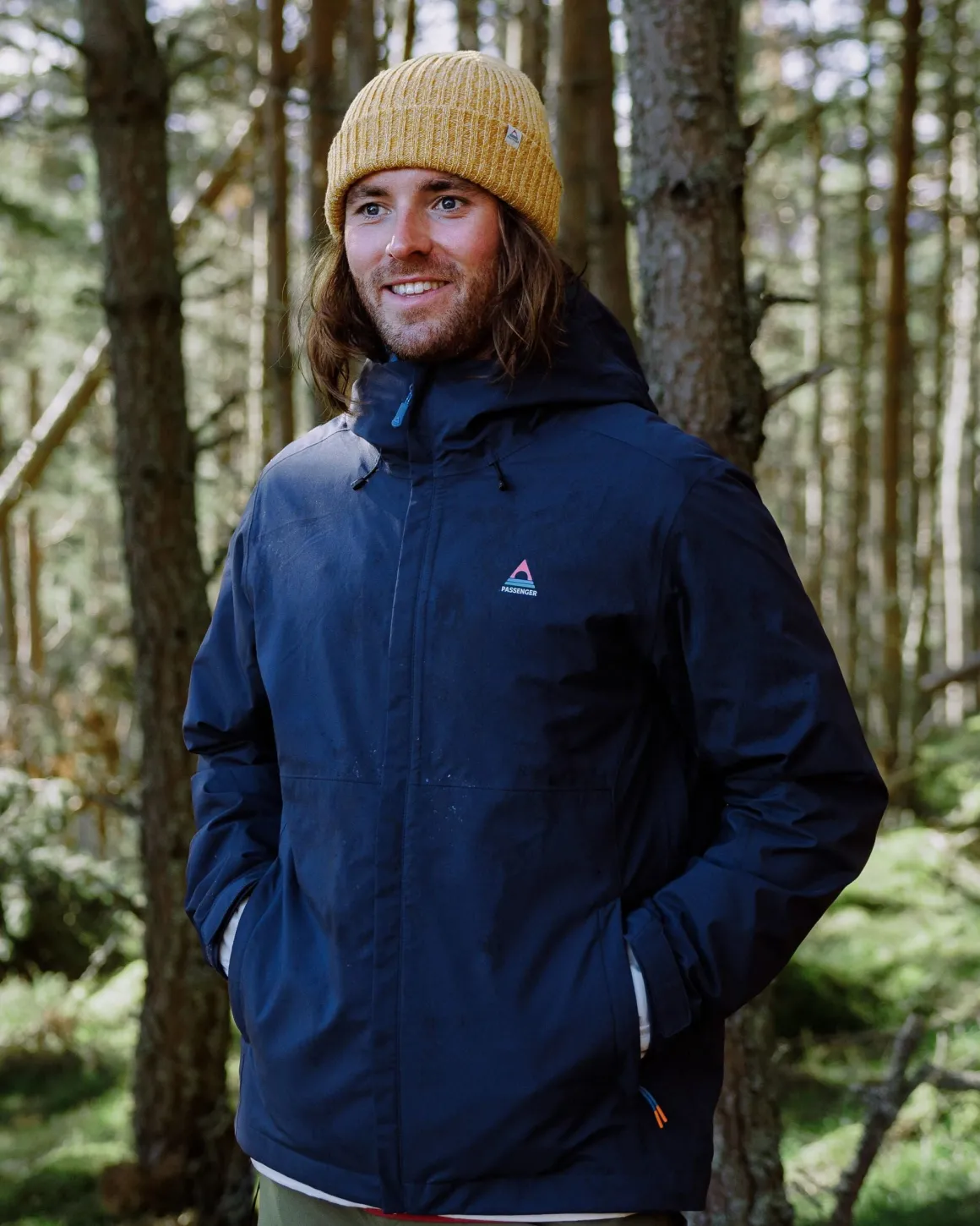 Downpour Recycled Waterproof Jacket - Rich Navy