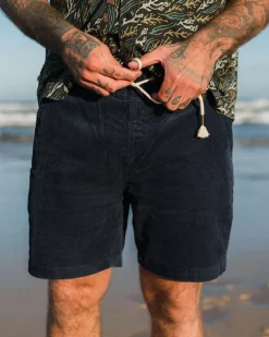 Drifter Cord Shorts - Rich Navy