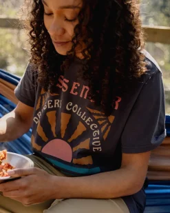 Drifters Oversized Recycled Cotton T-Shirt - Charcoal