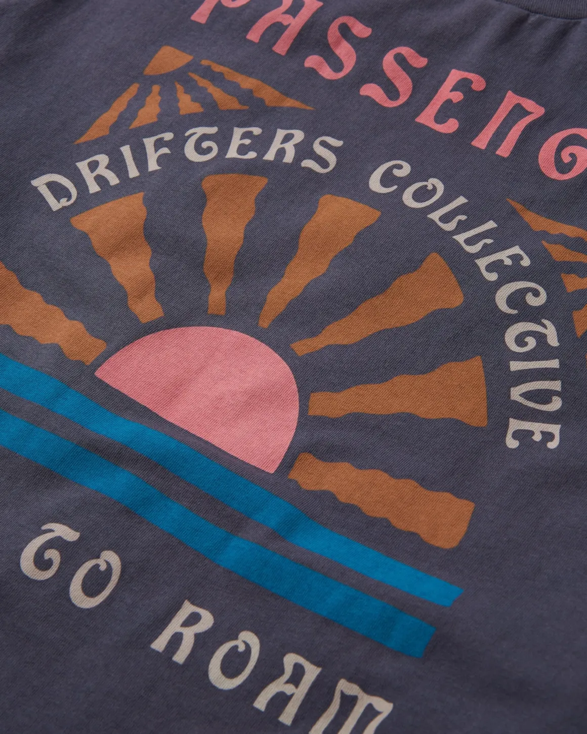 Drifters Oversized Recycled Cotton T-Shirt - Charcoal